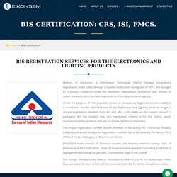 Bis Certification Service in India: Bis Certification Agents