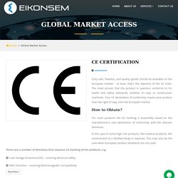 CE Certification Services in India: Eikonsem Services Pvt. Ltd.