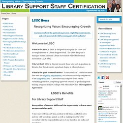 Library Support Staff Certification