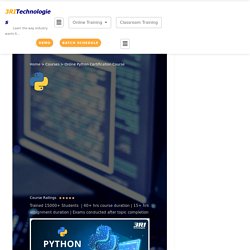 Online Python Training and Certification Course