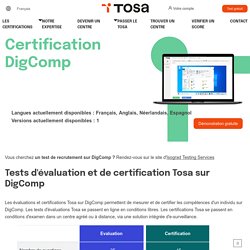 Certification Tosa DigComp