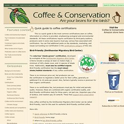 Quick guide to coffee certifications