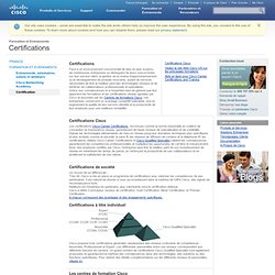 Certifications - Formation et Evénements