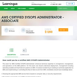 AWS Certified SysOps Administrator-Associate Training : Careerera