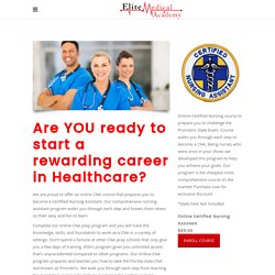 Get Reliable Certified Nursing Assistant Certification