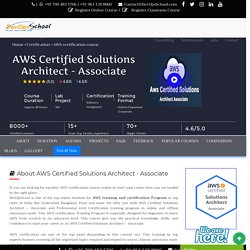 Top AWS Certified Solutions Architect - Associate certification Course