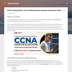 Cisco Certified Network Associate Certification Online