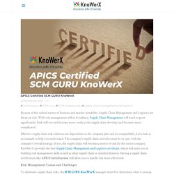 Knowerx top level partners of APICS