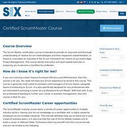 Certified ScrumMaster Course