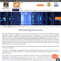 Certified SAP HANA Server Access on Rent in Mumbai, India