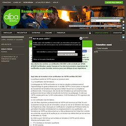 Sept sites de l'AFPA certifiés ISO 9001 - Espace Presse // AFPA Basse-Normandie