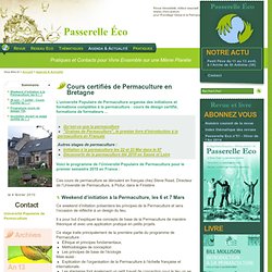 Cours certifiés de Permaculture en Bretagne -