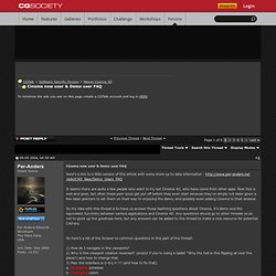 Cinema new user & Demo user FAQ