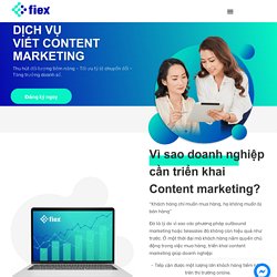 Dịch vụ viết Content Marketing uy tín