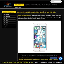 Dịch vụ ép kính điện thoại tại 299 Nguyễn Khang Cầu Giấy