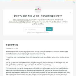 Dịch vụ điện hoa uy tín - Flowershop.com.vn