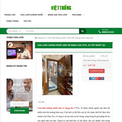 Cửa lưới chống muỗi siêu rẻ dạng lùa VTCL 25 TỐT NHÂT tại Việt Thống