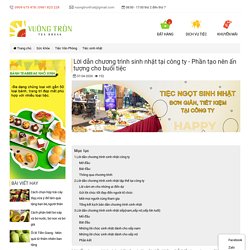 Lời dẫn chương trình sinh nhật tại công ty - Phần tạo nên ấn tượng cho buổi tiệc