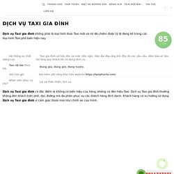 Dịch vụ taxi gia đình - ✈PHÚC HÀ✈ 22/10/2021