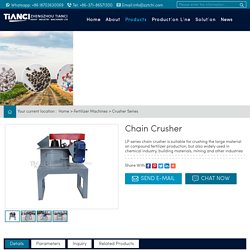 Chain Crusher, Half-wet Crusher Machine