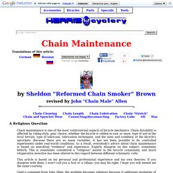 Chain Maintenance
