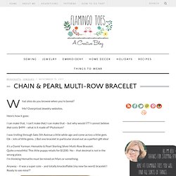 Chain & Pearl Multi-Row Bracelet