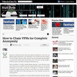 How to Chain VPNs for Complete Anonymity