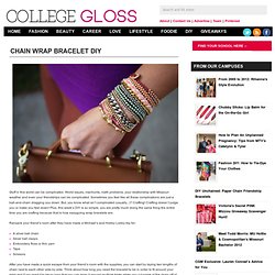 On Campus: Chain Wrap Bracelet DIY
