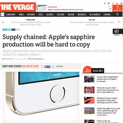 Supply chained: Apple's sapphire production will be hard to copy