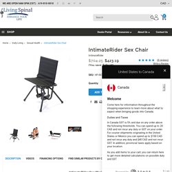 Intimate Rider Sex Chair For Disabled