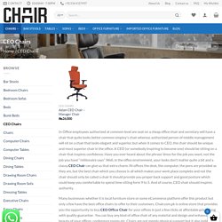 Buy CEO Chairs At Low Price In Lahore, Islamabad, Karachi