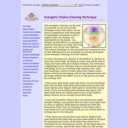 Chakra Clearing Technique