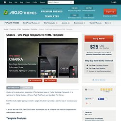 Chakra - One Page Responsive HTML Template - Mojo Themes
