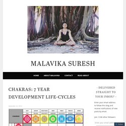 Chakras: 7 year development life-cycles