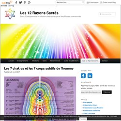 Les 7 chakras et les 7 corps subtils de l'homme - Les 12 Rayons Sacrés