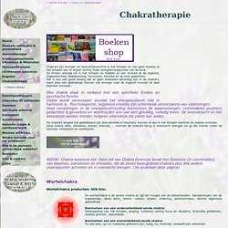 Chakratherapie - chakra's , chakra olie en bloesem