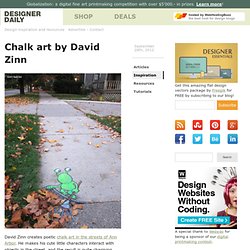 Chalk art by David Zinn