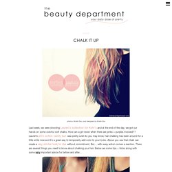 THE LONG + THE SHORT OF IT - thebeautydepartment.com - StumbleUpon