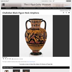 Chalkidian Black-Figure Neck Amphora