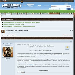 [CHALLENGE] Nuclear Apocalypse