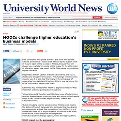 MOOCs challenge higher education’s business models