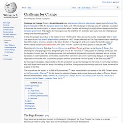 Challenge for Change