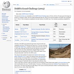 DARPA Grand Challenge (2005)