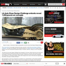 LA Auto Show Design Challenge entrants reveal 1,000-pound car concepts
