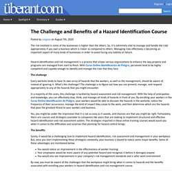 The Challenge and Benefits of a Hazard Identification Course
