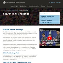 STEAM Tank Challenge - New Jersey School Boards Association