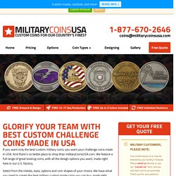 Custom Challenge Coins Made in USA, Custom Military Coins no Minimum