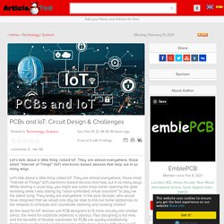 PCBs and IoT: Circuit Design & Challenges