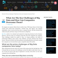 What Are The Key Challenges of Big Data and How Can Companies Overcome Them?