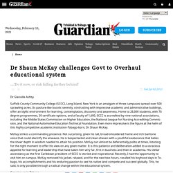 Dr Shaun McKay challenges Govt to Overhaul educational system - Trinidad Guardian